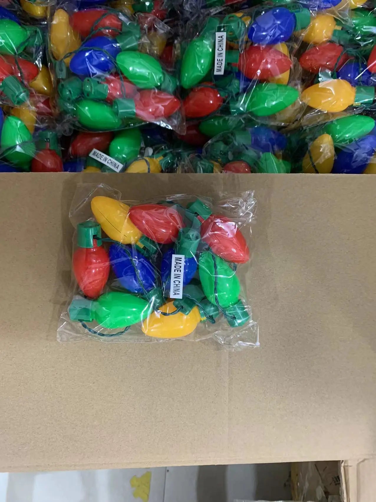 Custom Bundle Accepts Christmas Party Preferences Luminous Bulb Necklace Christmas Light Emitting Diode Bulb Necklace