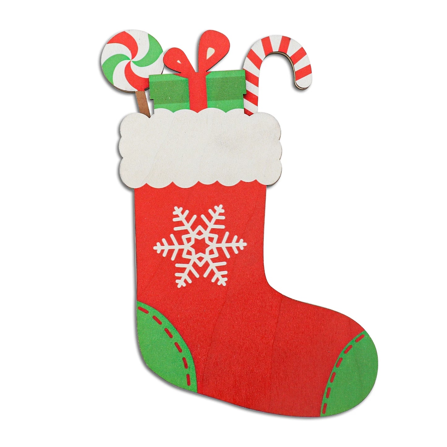 Wooden Crafts, Custom Laser Cut Wooden Christmas Stockings Ornaments XAMS Gifts - Personalized Card Holder Christmas Ornaments