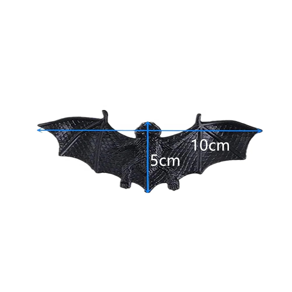 Halloween & Death Day Prank Toys Supply Reality Plastic Artificial Bat Black Ghost Bat