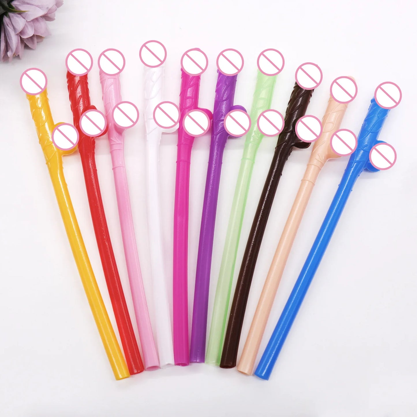 Bachelorette Party 1 Bride Will Be Various Colors Willie Woodpecker Drink Straw Hen Party Penis Straw Bachelorette Party Supplies