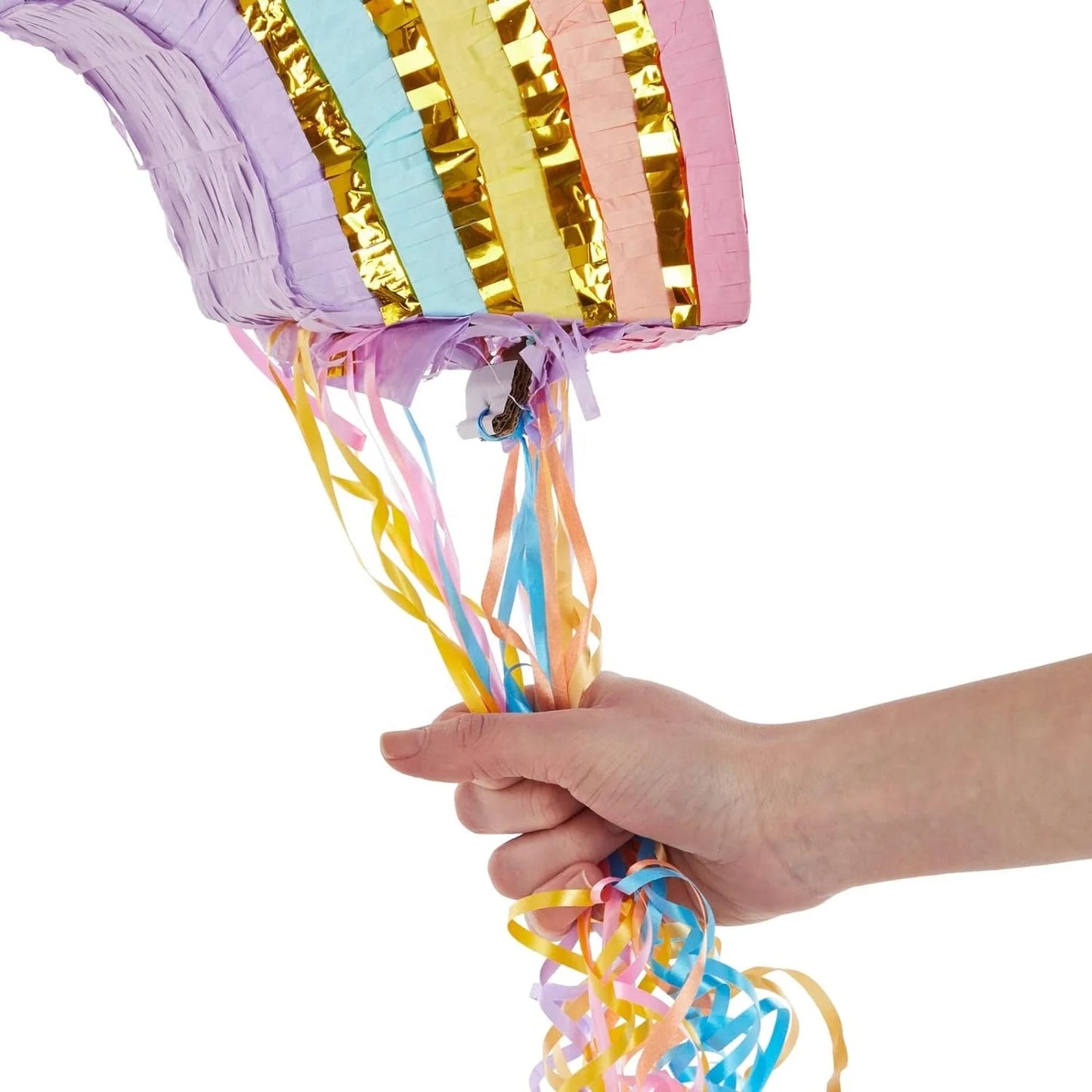 Birthday Party 2 Sex Reveal Party Supplies Rainbow Pull Line Pinata Pastel Birthday Decorations