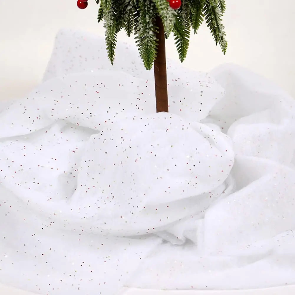 Customized welcome Christmas tree blanket decoration Christmas 82 * 101cm fake indoor snow blanket