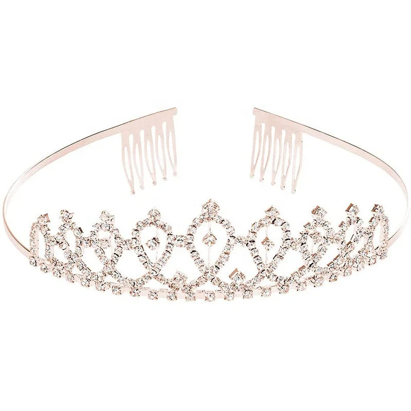 Birthday Party 2 Novelty Birthday Girl Window Cover Rose Gold Glitter Window Strap with Crown Birthday Queen Birthday Window Grilles