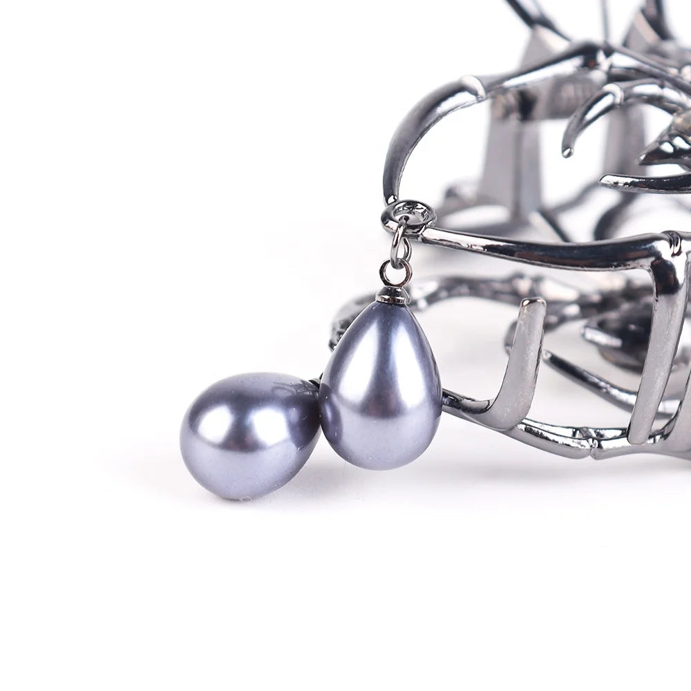 Halloween & Day of the Dead Metal Claw Clip Halloween Hair Accessories Big Spider Hairpin