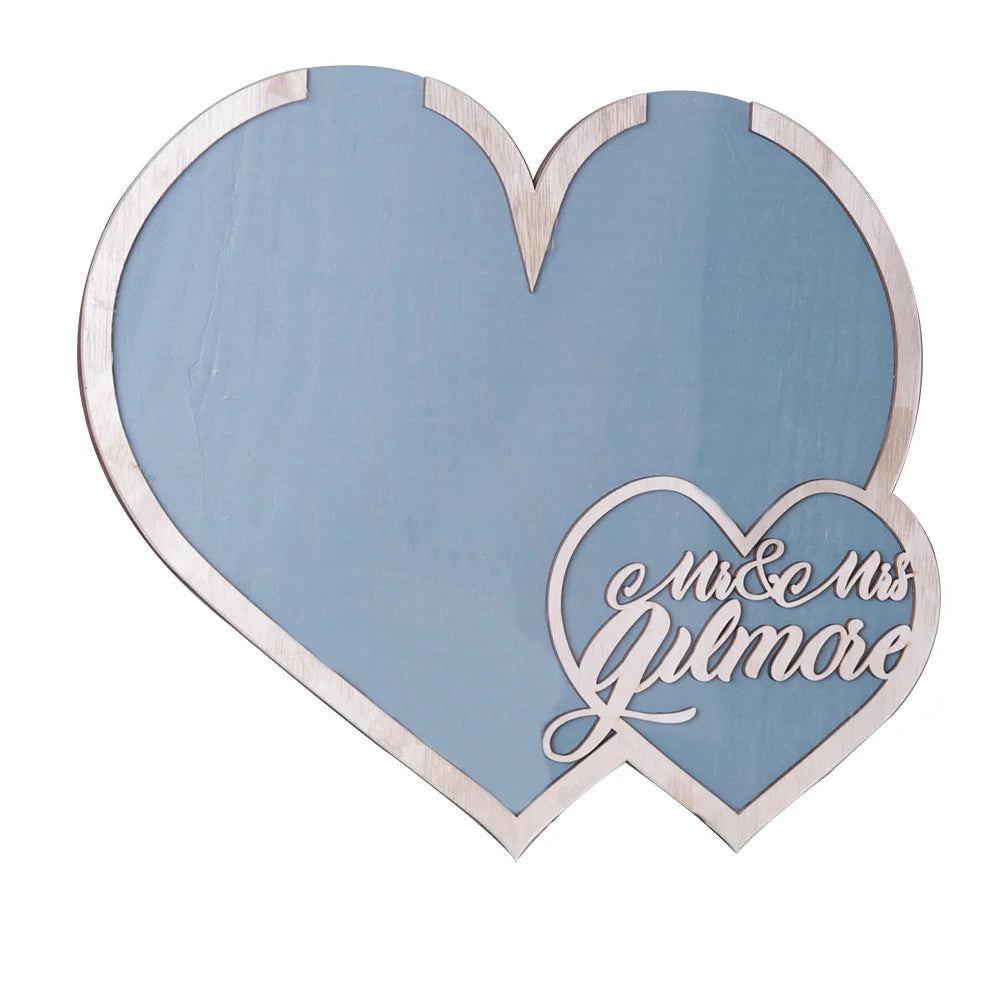 Wooden Crafts, Rustic Sweet Heart Drop Box Wedding Drop Box 3D Guest Book Wooden Box Double Heart Wedding Guest Book