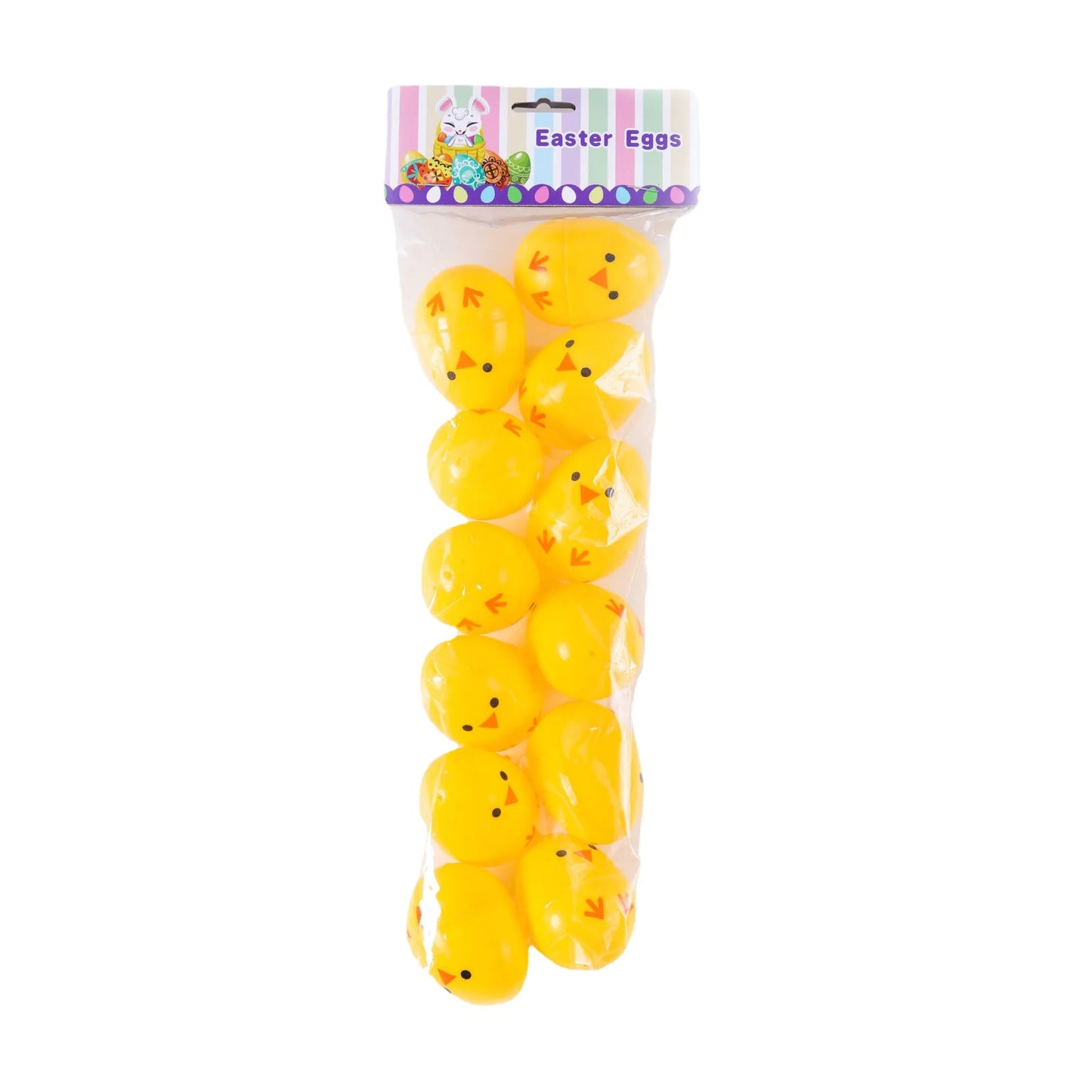 Easter and Thanksgiving 3 Chicks Plastic Eggs Party Decorations Chicks Fillable Plastic Easter Eggs Yellow Easter Basket Fillers