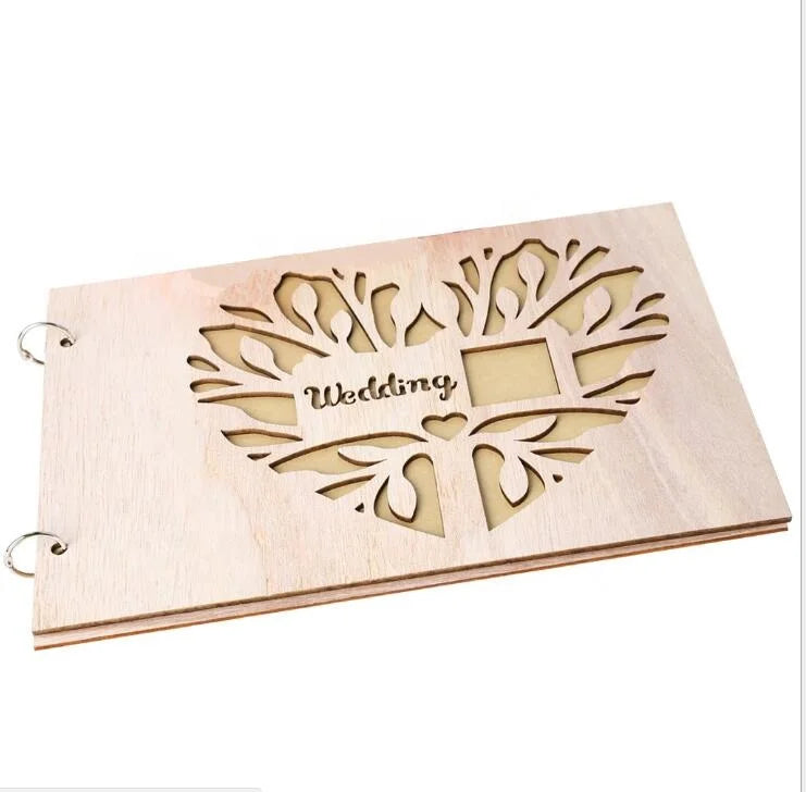 1 wedding party, album memory souvenir for wedding memory wedding gift engraved album gift for couple wooden wedding guestbook