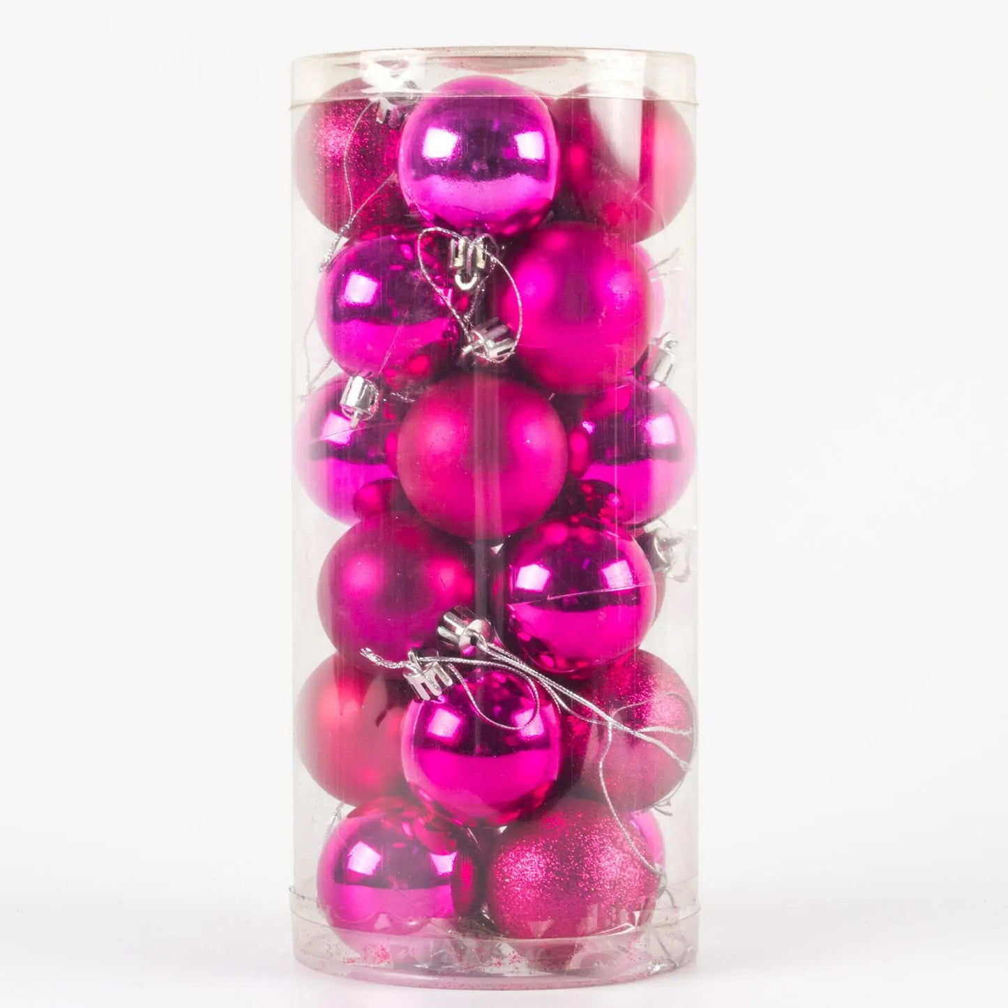 30Pcs 6CM popular flash custom wholesale Christmas supplies blue and white Christmas tree ball decoration