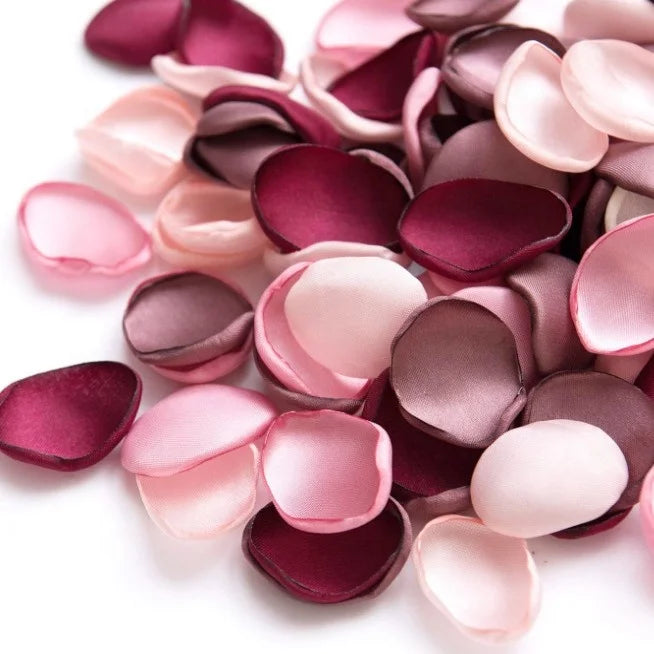 1 wedding party 200 pieces silk rose petals wedding flower girl table center ornament aisle confetti bride is valentine's petal decoration