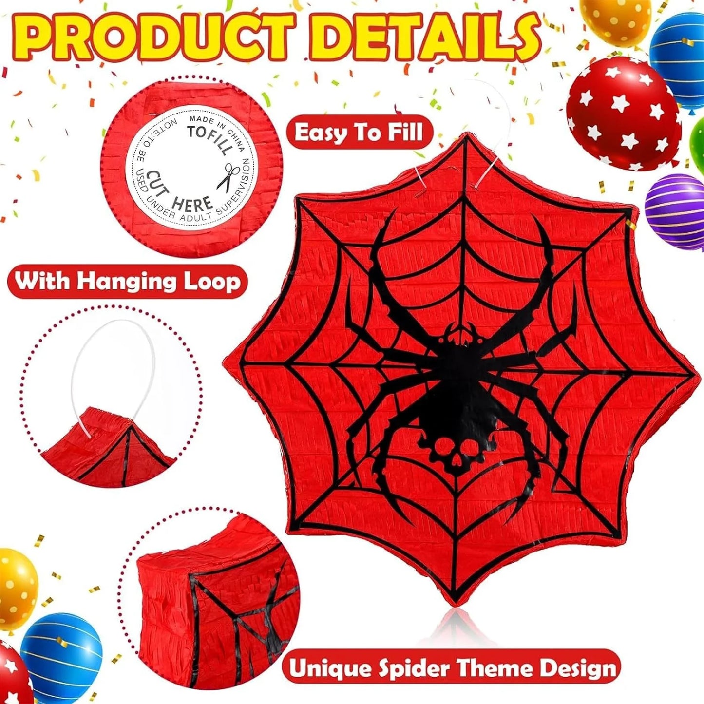 Birthday Party 2 Favorites Spider Pinata as a Birthday Party Favorite