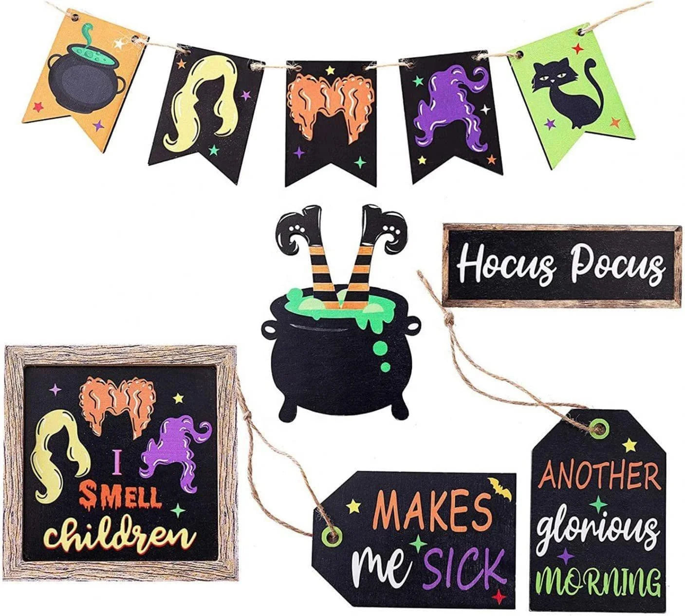 Farmhouse Autumn Wood Layered Tray Decoration Kitchen Dining Table Holiday Party Supplies Classic Christmas Home Wood Decoration