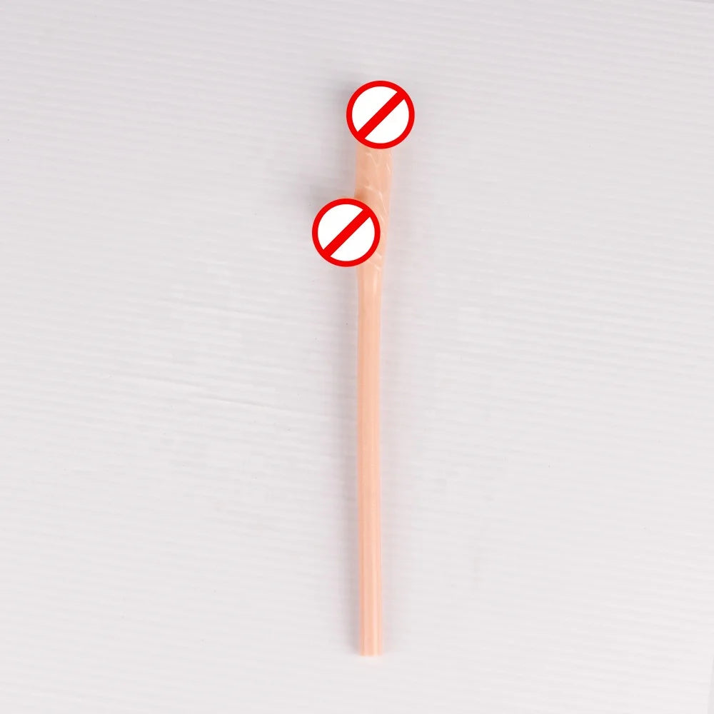 Bachelor Party 1 Wholesale Colorful Bachelor Party Rose Gold Drinking Penis Straw Various Colors 30cm Penis Shaped Girls Night Drinking Straw