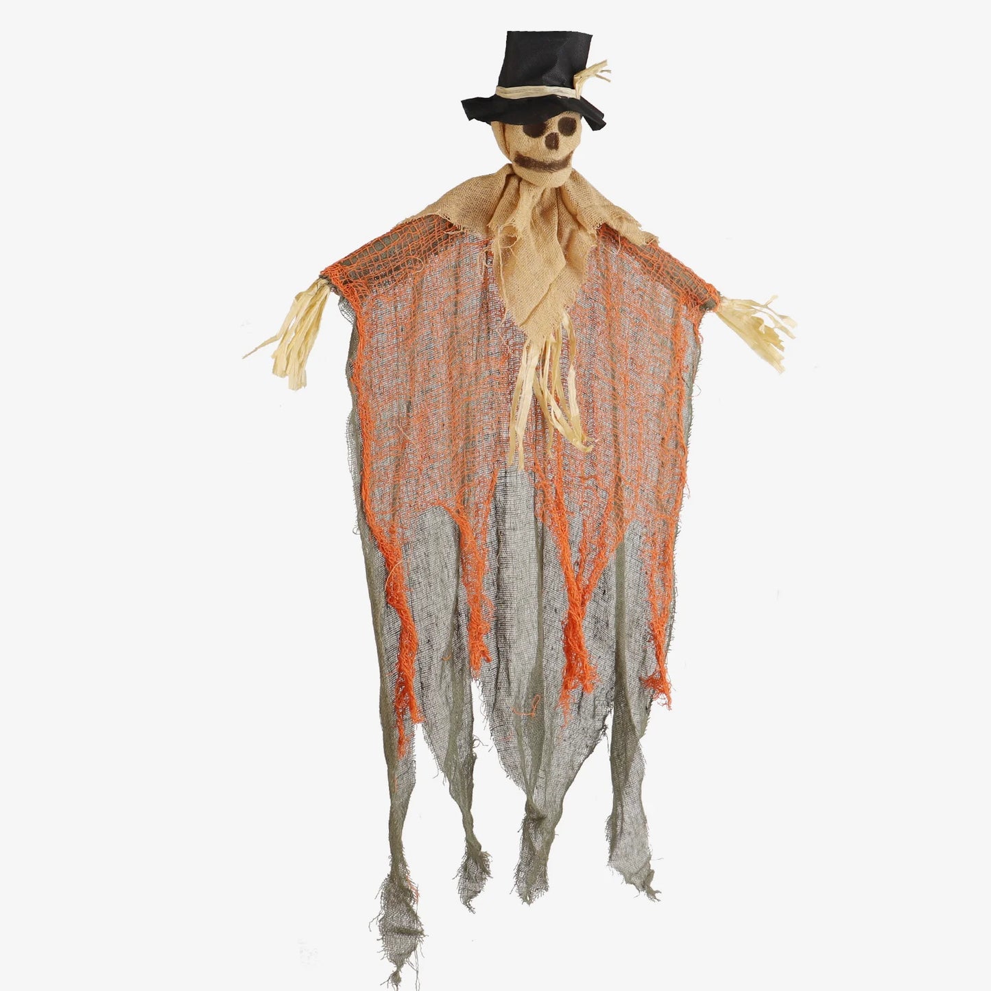 Halloween & Death Day 91cm Halloween Hanging Scary Skull with Top Hat Skeleton Pumpkin Haunted Party Decoration