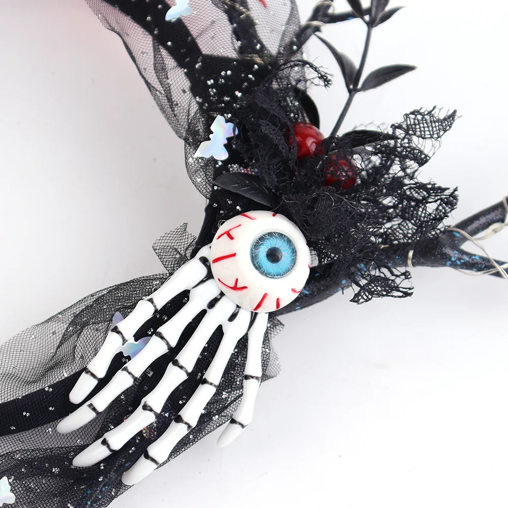 Halloween & Death Day Gothic Skull Hairhoop Halloween Dress up Headband Theme Party Cosplay Hairband