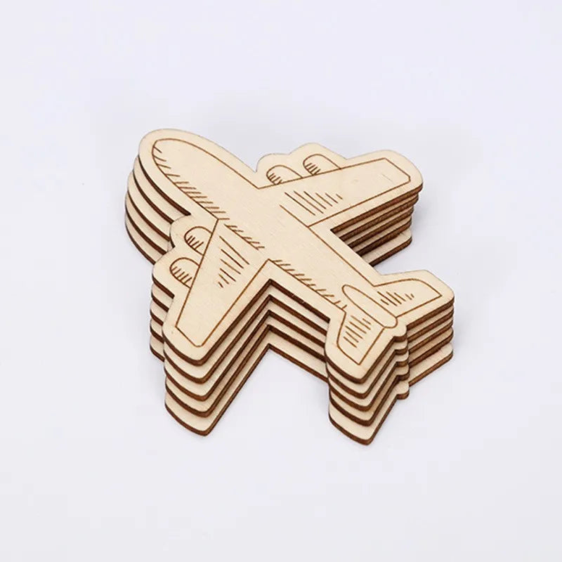 Birthday Party 2 pcs Unfinished Wooden Cut Wooden Paint Crafts Outer Space Party Gift Supplies Space Birthday Party Gift Bag Accessories