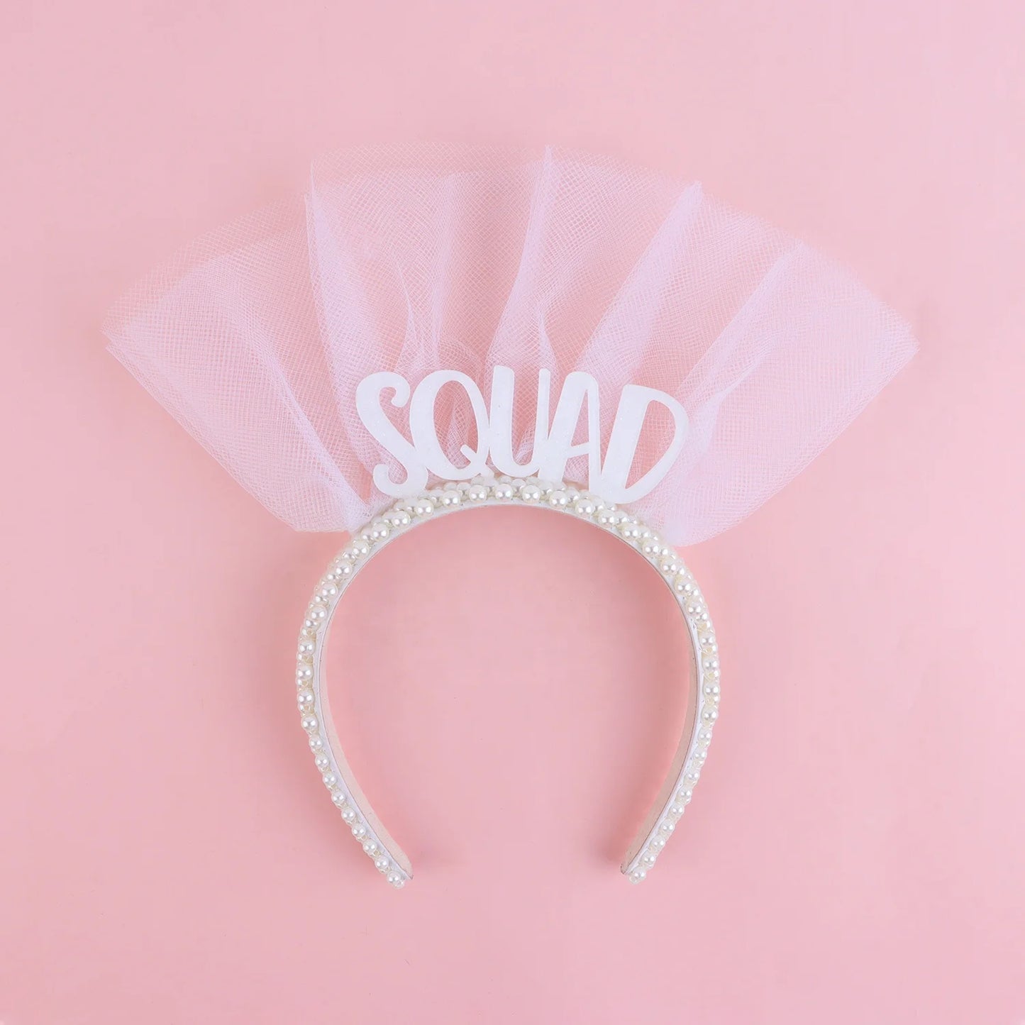 Bachelorette Party 1 White Headwear Bridal Shower Bachelorette Party Pearl Bridal Headband Pearl Beaded Bridal Headband