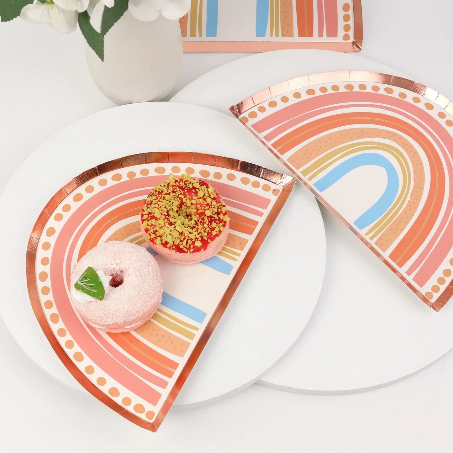 Birthday Party 2 Bohemian Rainbow Birthday Party Decorations Supplies 12 Guests Bohemian Rainbow Paper Plate