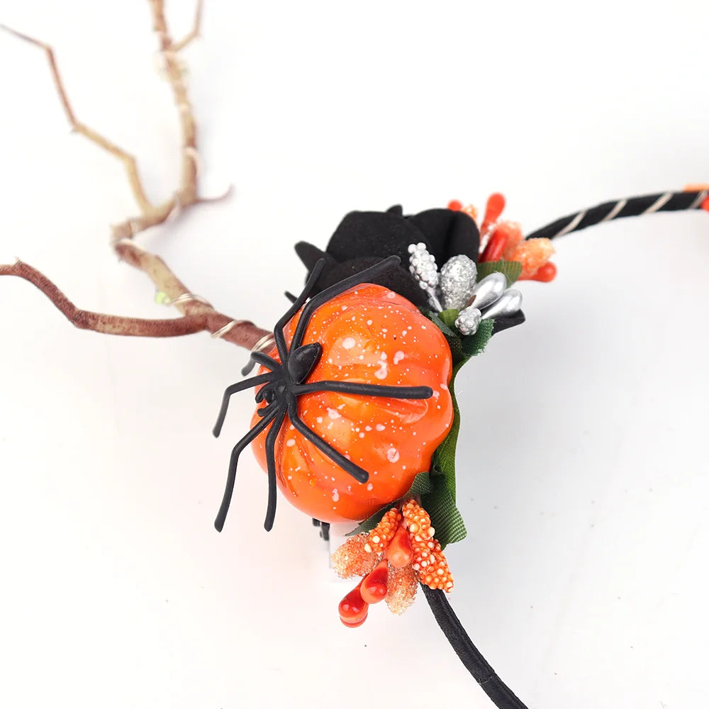 Halloween & Death Day Gothic Skull Hairhoop Halloween Dress up Headband Theme Party Cosplay Hairband