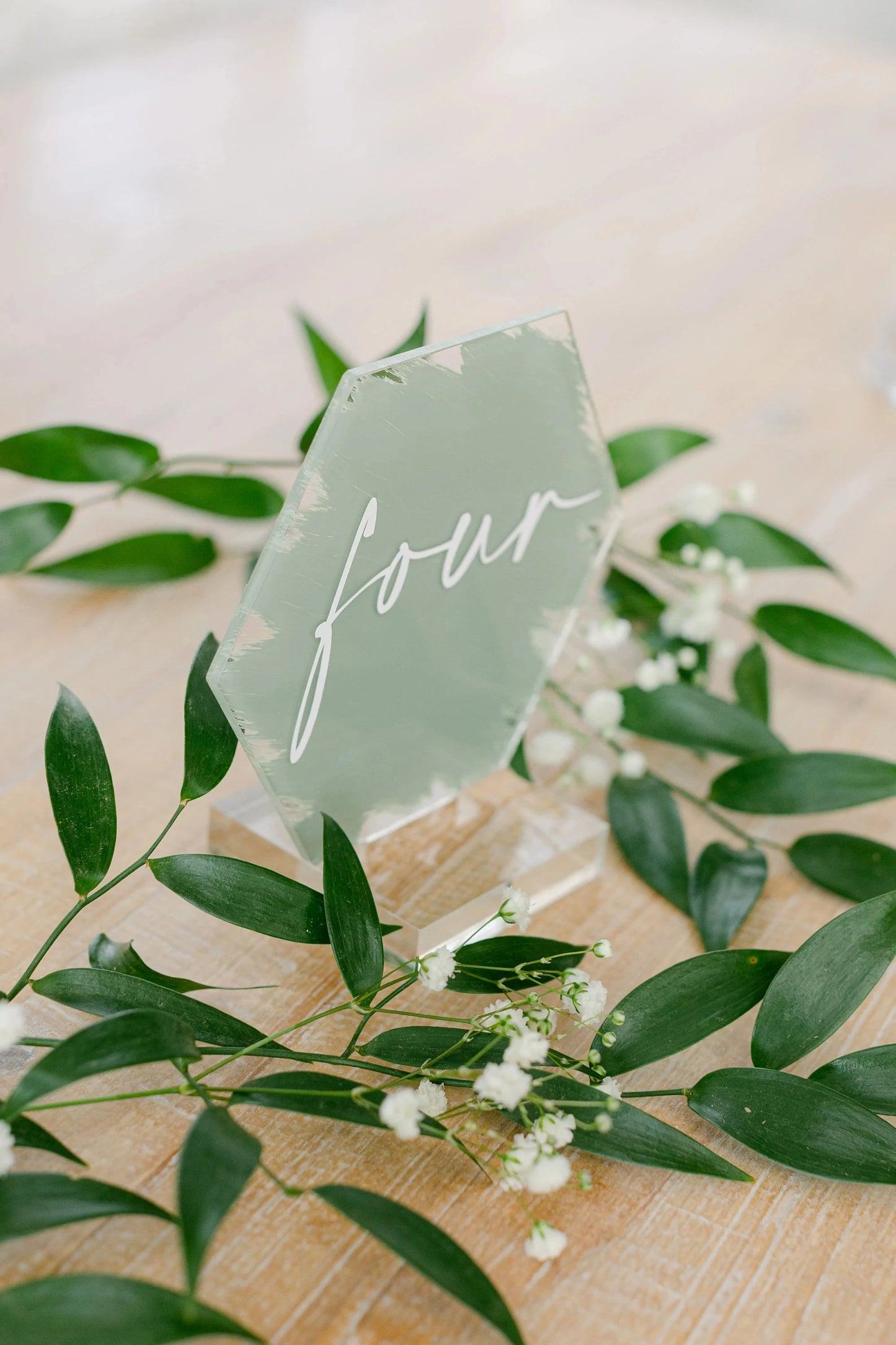 1 wedding party, painted acrylic hexagonal table number wedding table number custom wedding table number with raised letters 