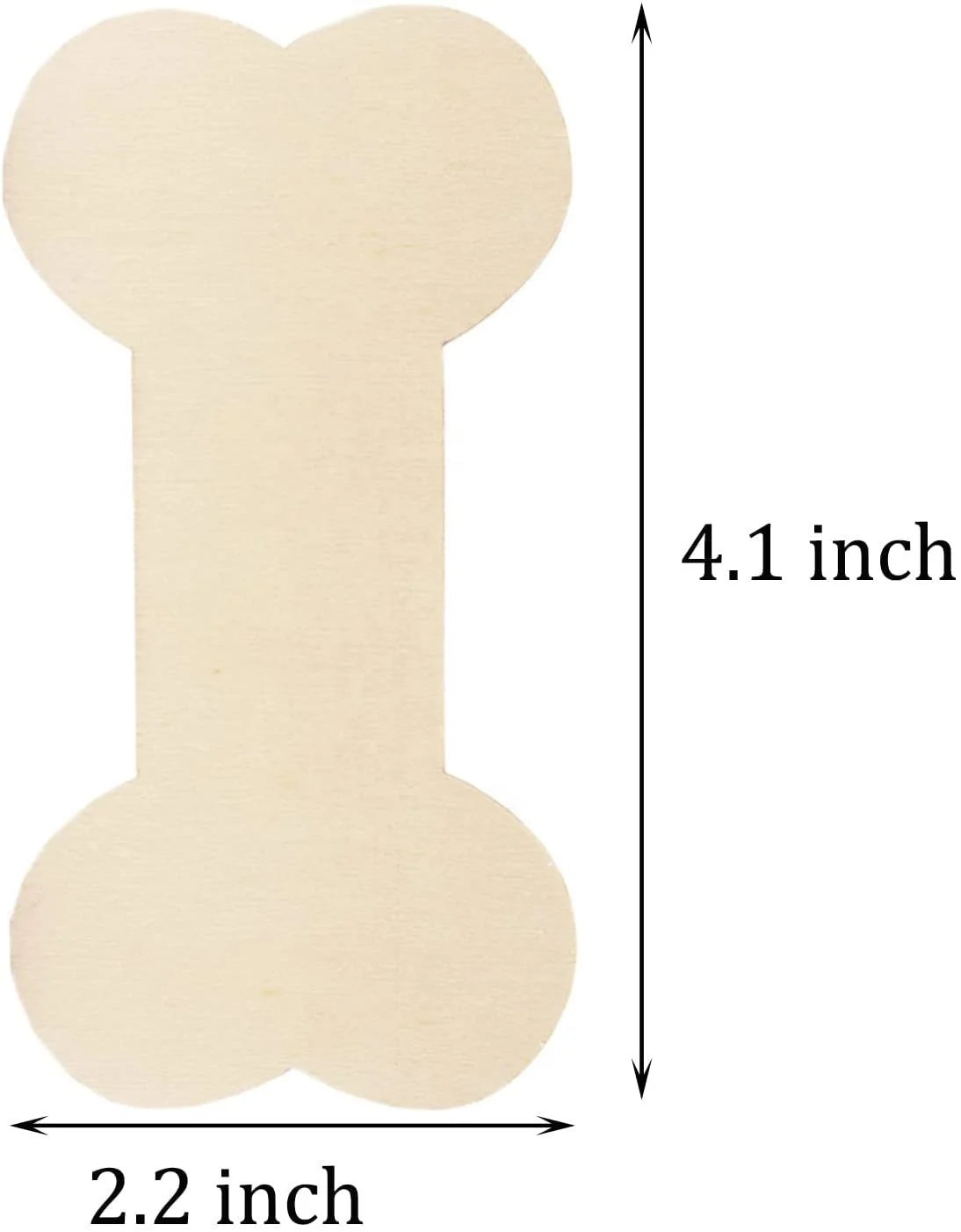 Pet Festival, Dog Bone Shaped Wood Unfinished Blank Bone Incision Laser Cutting Unfinished Paw Print Shaped Wood Incision