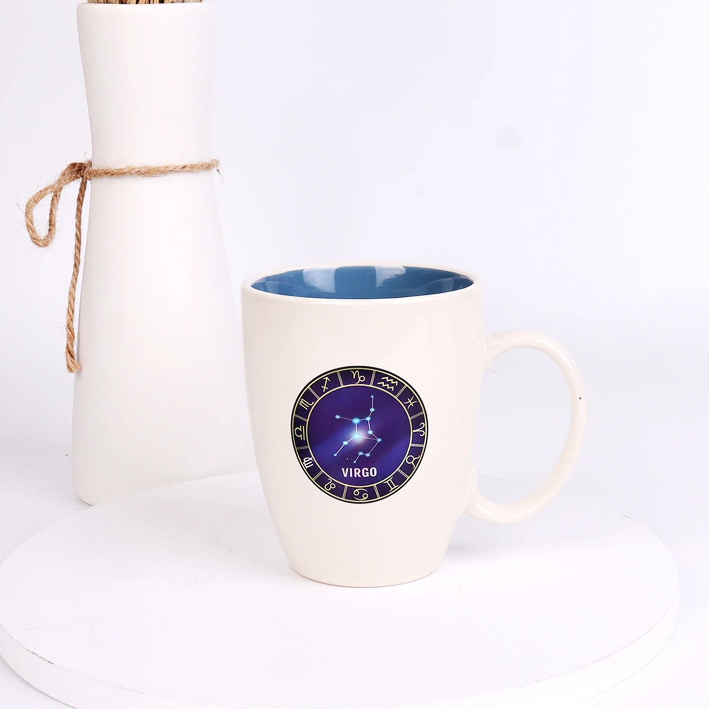 Coffee Cup Mother's Day Mug New Release Porcelain Sublimation Ceramic Milk Tea Cup 12 Different Constellation Cups Ceramic Coffee Cup New