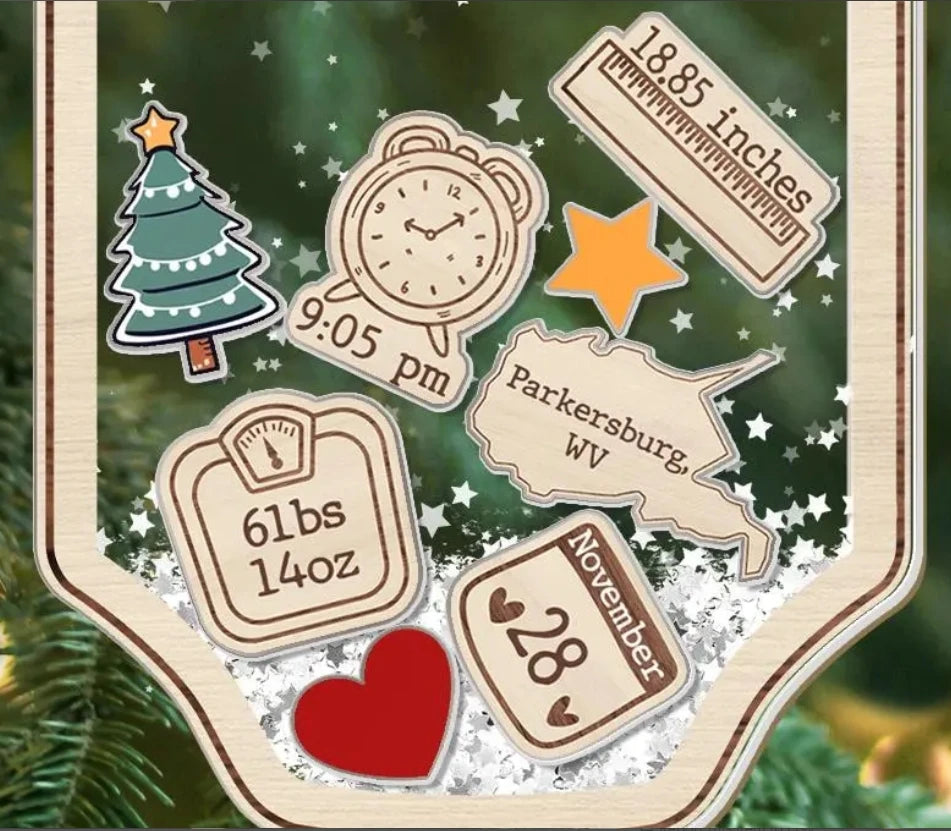 Presentes personalizados para bebês no Halloween e Dia dos Mortos Presentes para recém-nascidos Aguardando ansiosamente que os pais se tornem presentes Decoração de acrílico Shaker Pingente personalizado para marco de bebê 