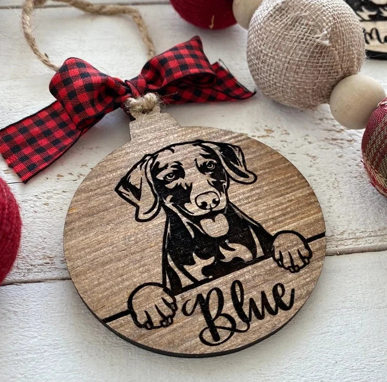 Pet festivals, personalized dog ornaments, dog Christmas ornaments, custom dog paw print ornaments