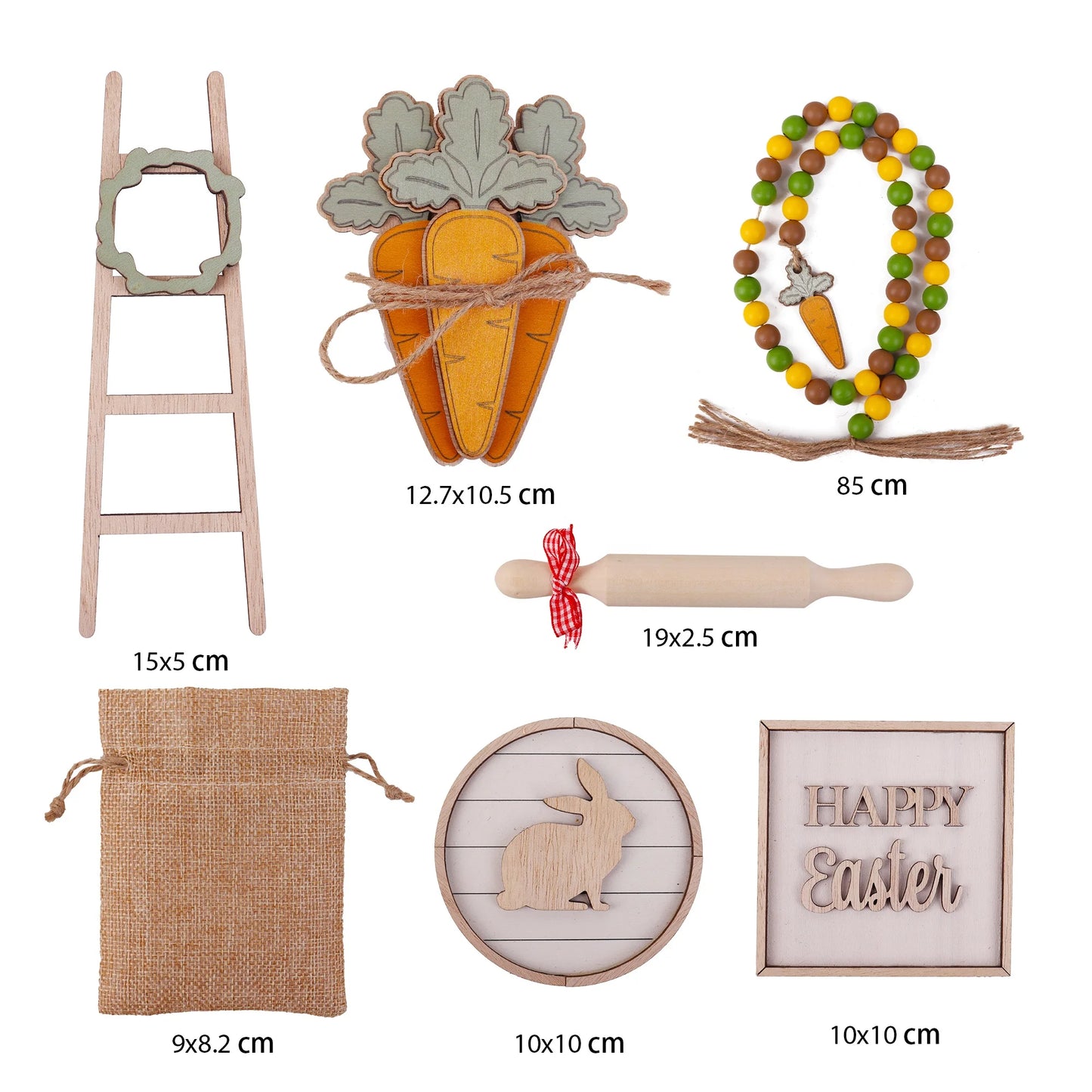 Easter and Thanksgiving 3 7pcs Classic Personalized Bunny Layered Tray Happy Easter Bunny Carrot Decorated Easter Layered Tray Logo