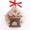 Santa calendar snowflake Santa clown calendar fireplace countdown Christmas decorations countdown until Christmas