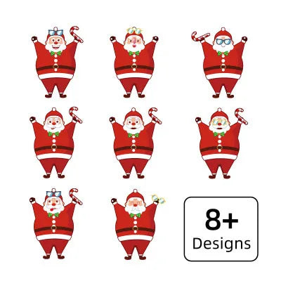 Fashion Style Christmas DIY Activity Stickers with Santa Claus Snowman Reindeer Elf