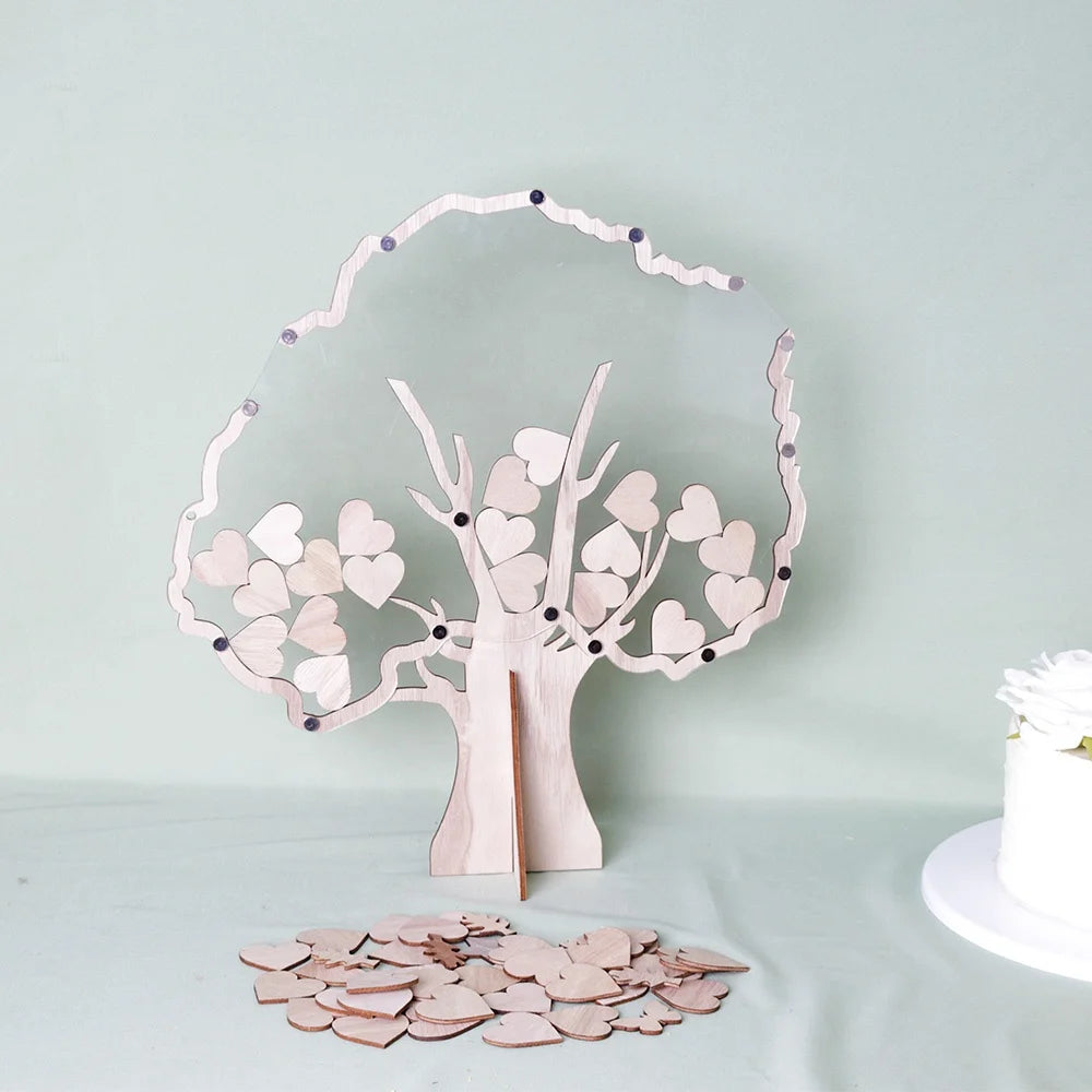 Wooden Crafts, Wedding Trees Guest Booking Tree Drop Boxes Personalized Rustic Tree Drop Boxes Wedding Guest Booking