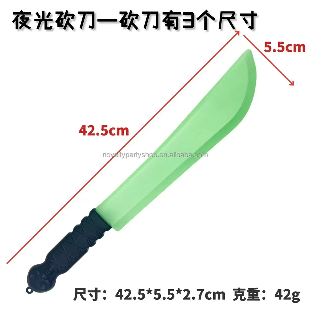 Halloween & Day of the Dead Butcher Knife Glows in the Dark Toy Blade