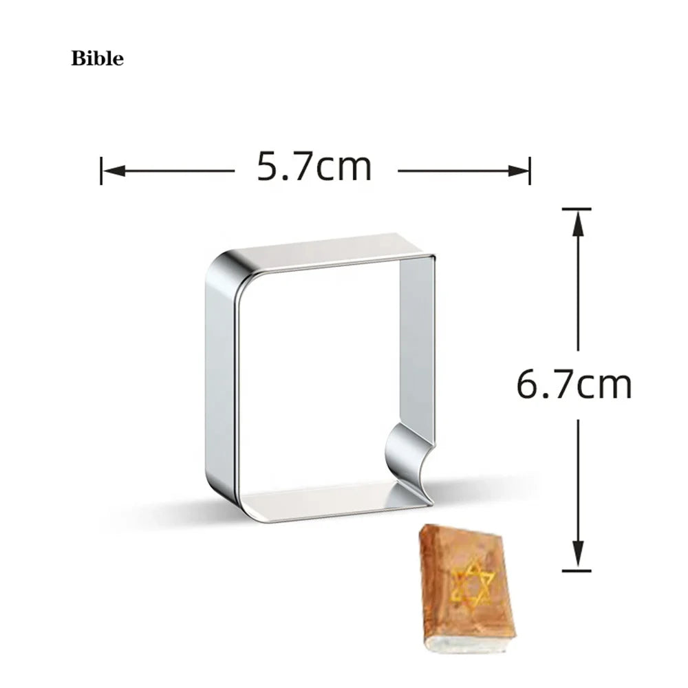 Eight Crazy Nights Cookie Cutter Dreidel Cookie Cutter Shape Fudge Dough Pastry Star Holy Grail Hanukkah Cookie Cutter