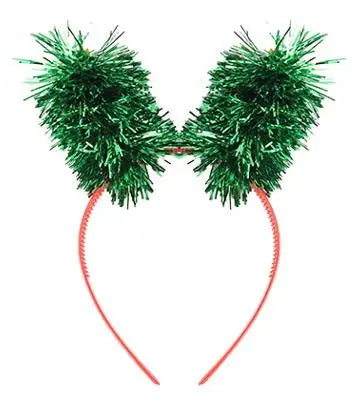 BSCI Pop 2024 High Quality Christmas St. Patrick's Day Party Beautiful Confetti Christmas Tree Gift Box Spring Headband