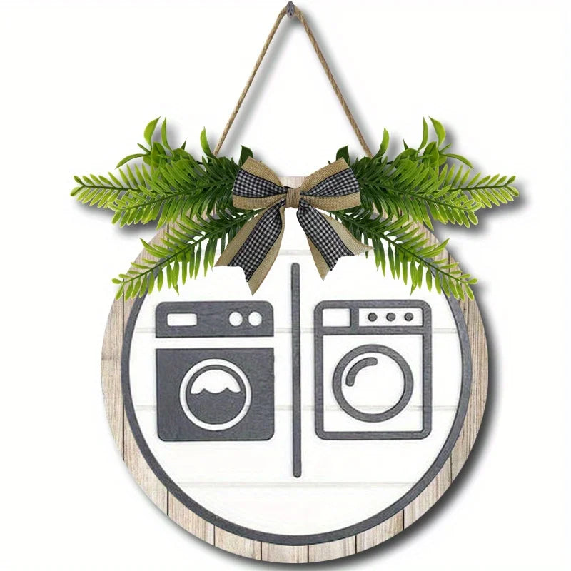 Wooden crafts, signs, slogans, round boards, signs, house decoration, wall ornaments, craft signs, decoration, wooden hanging, home holiday decoration