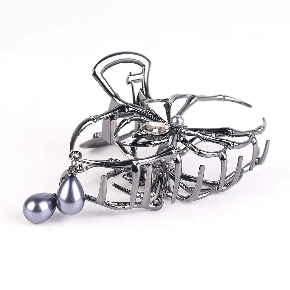 Halloween & Day of the Dead Metal Claw Clip Halloween Hair Accessories Big Spider Hairpin