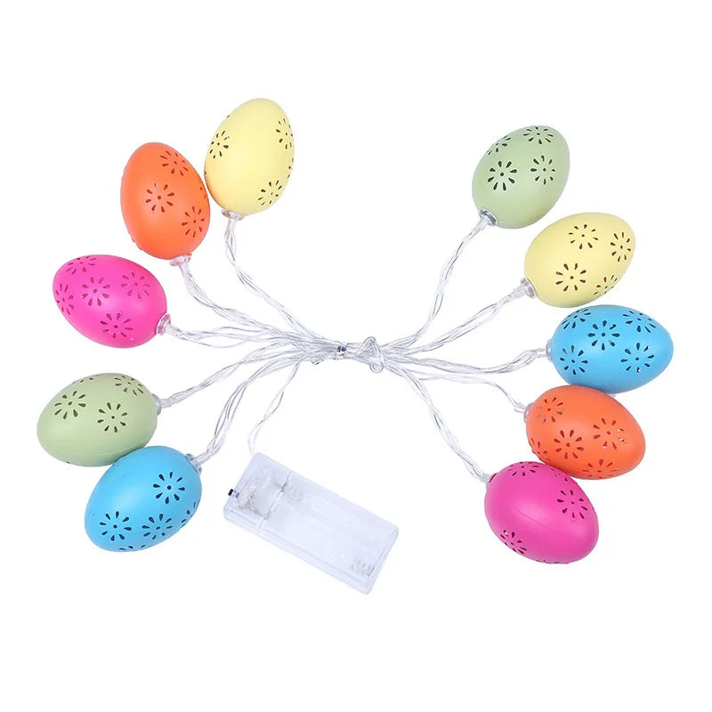 Easter and Thanksgiving 3 Cracked Eggshell Easter Festival Fairy Light with Shell Egg Easter Party Decoration Easter Egg String Lights