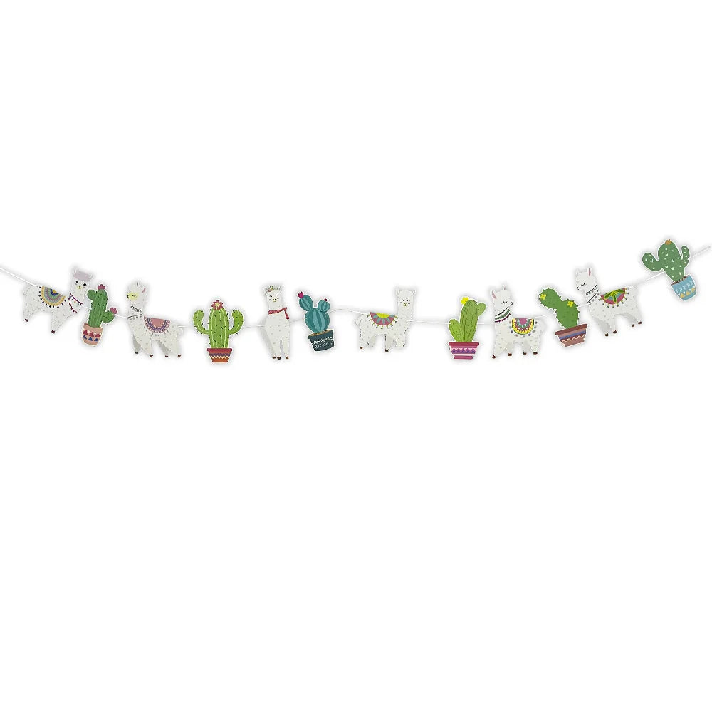 Birthday Party 2 Llama Birthday Party Supplies Front String Camel Themed Flags Birthday Party Supplies 8 Llama Party Supplies Set