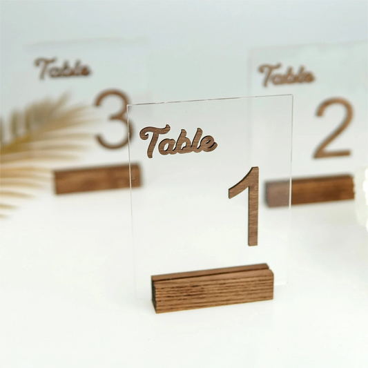 1 Wedding party, rustic wooden table digital transparent arched white black table logo acrylic wedding table digital with bracket event reception decoration