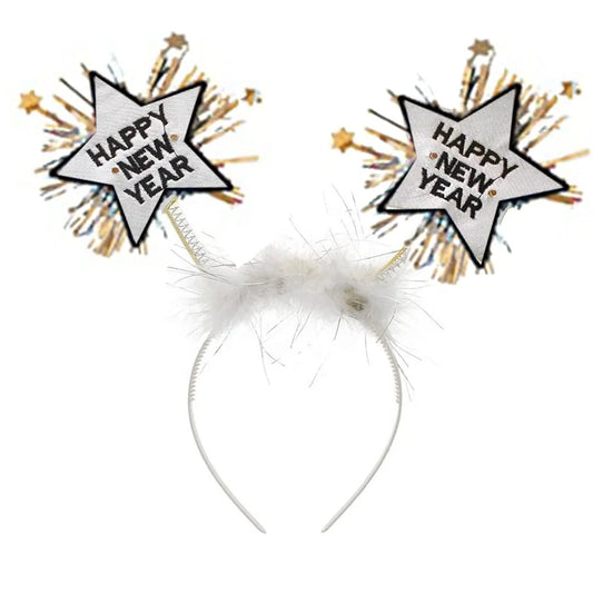 New Year's Eve, party supplies NYE countdown party happy new year headgear headband, the delivery will automatically adjust the latest number of years.