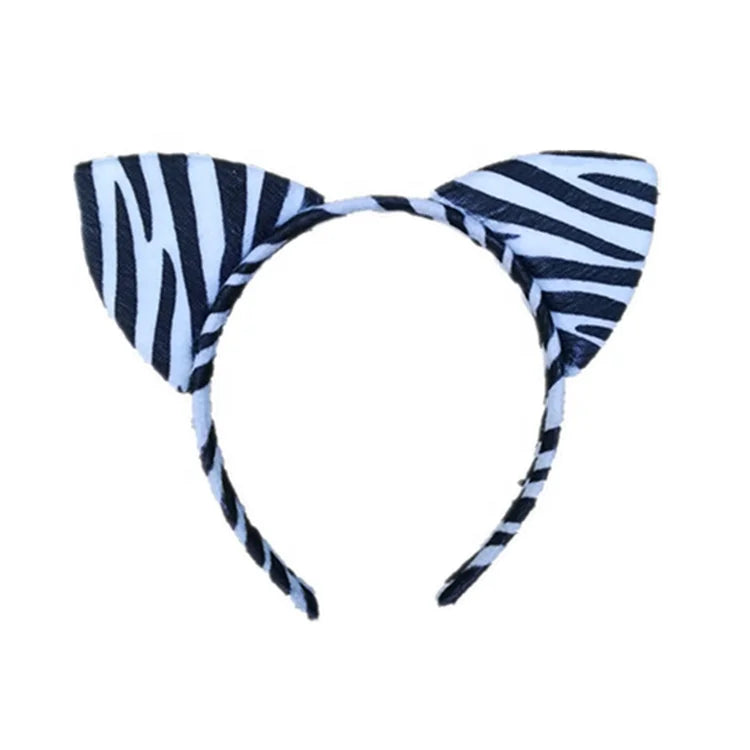 Easter and Thanksgiving 3 Animal Plush Headband Headband Cosplay Hair Accessories Cat Ear Headband Plush Leopard Headband