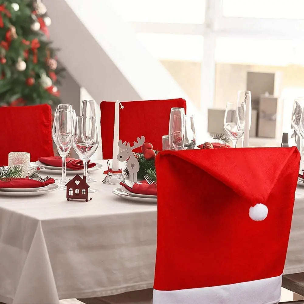Wholesale Nonwoven Christmas Chair Cover Party Holiday Ceremony Ornaments Christmas Hat