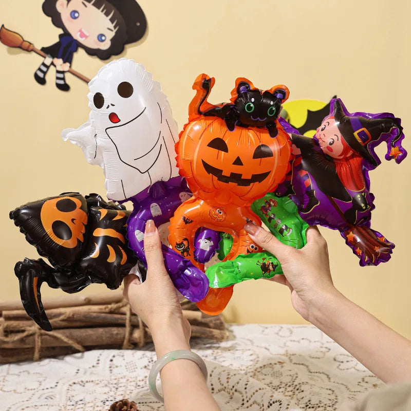 Wrist and headband ghost pumpkin balloon halloween decoration party foil balloon