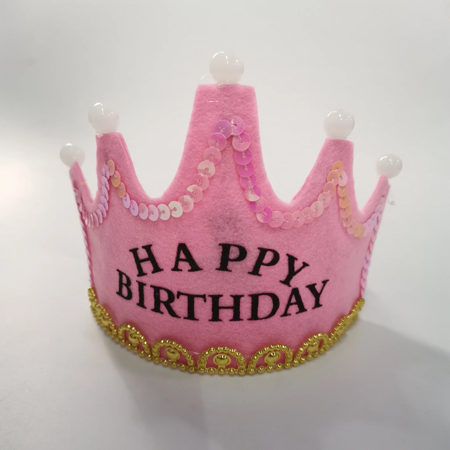 Birthday Party 2 Accessories LED Flash Headwear Headband Kids Princess Crown Headband Clothing LED Happy Birthday Headwear