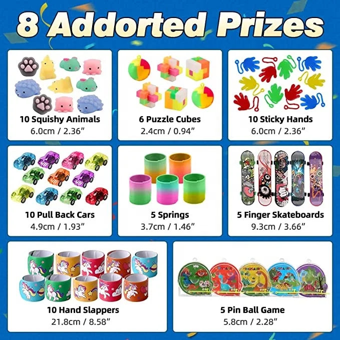 Birthday Party 2pcs Birthday Gifts Toys Stockings Fillers Treasure Box Toys Carnival Prizes School Classroom Awards Pinata Fillers Party Bag