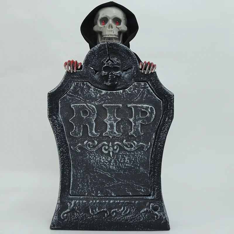 Halloween & Day of the Dead Halloween Outdoor Ghost Decorations Sound Glowing Tombstones Haunted House Props Ghosts Hide Behind Tombstones