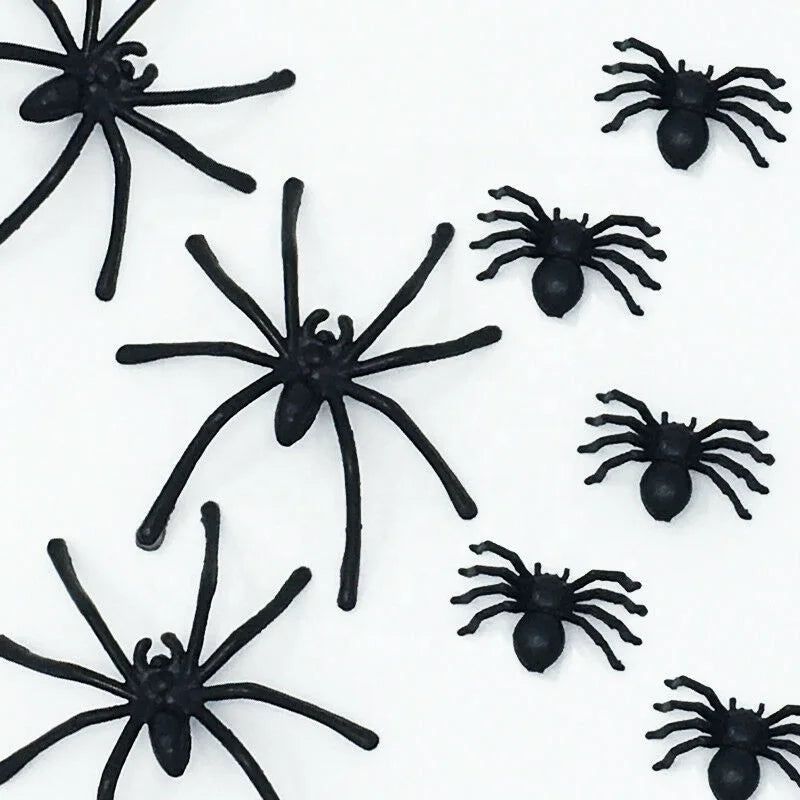 Halloween Insect Simulator Supplies 30 Joke Toys PP Spider Plastic Black Long Legs Halloween Reality Spider