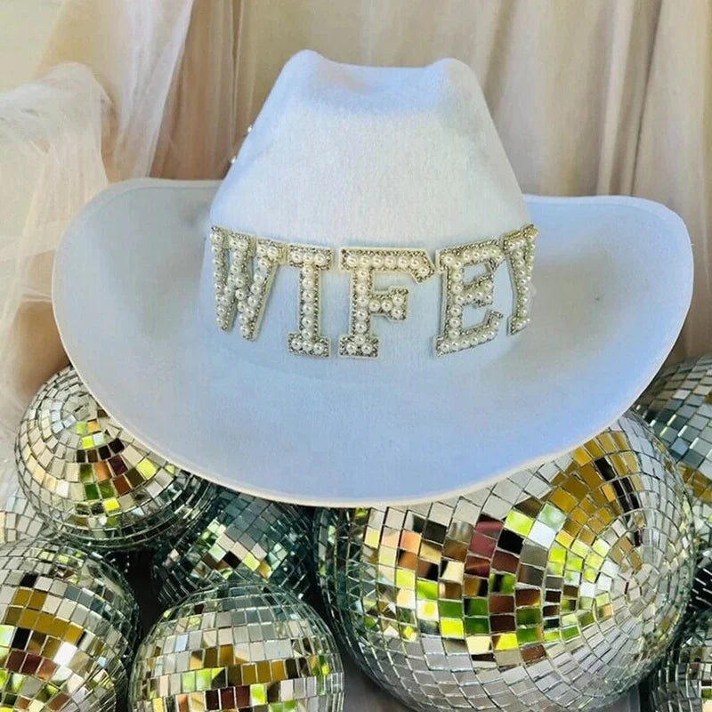 Bachelorette Party 1 Bride Becomes Cowgirl Final Disco Bachelorette Party Accessories Disco Cowgirl Cowboy Hat Bride Groom Cowgirl Cowboy Hat