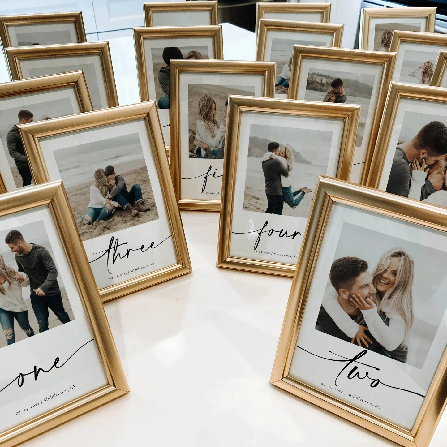 1 wedding party, wedding table number custom photo gold table number personalized modern wedding table number