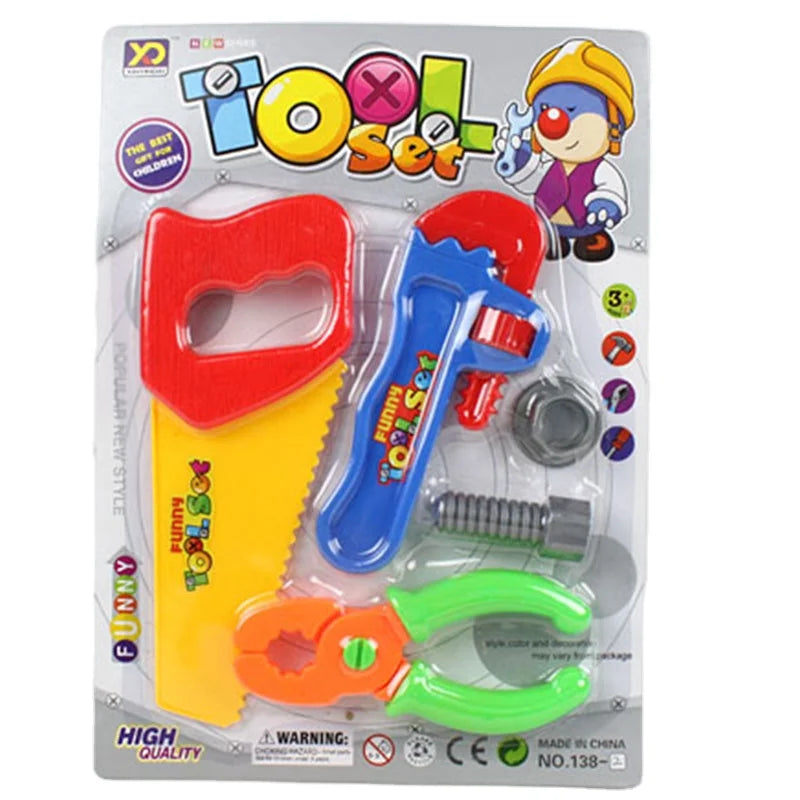 Birthday Party 2 Pretend Cosplay Costume Cosplay Engineer Toy Set Children's Birthday Gift Boy Wrench Set Engineer Toy